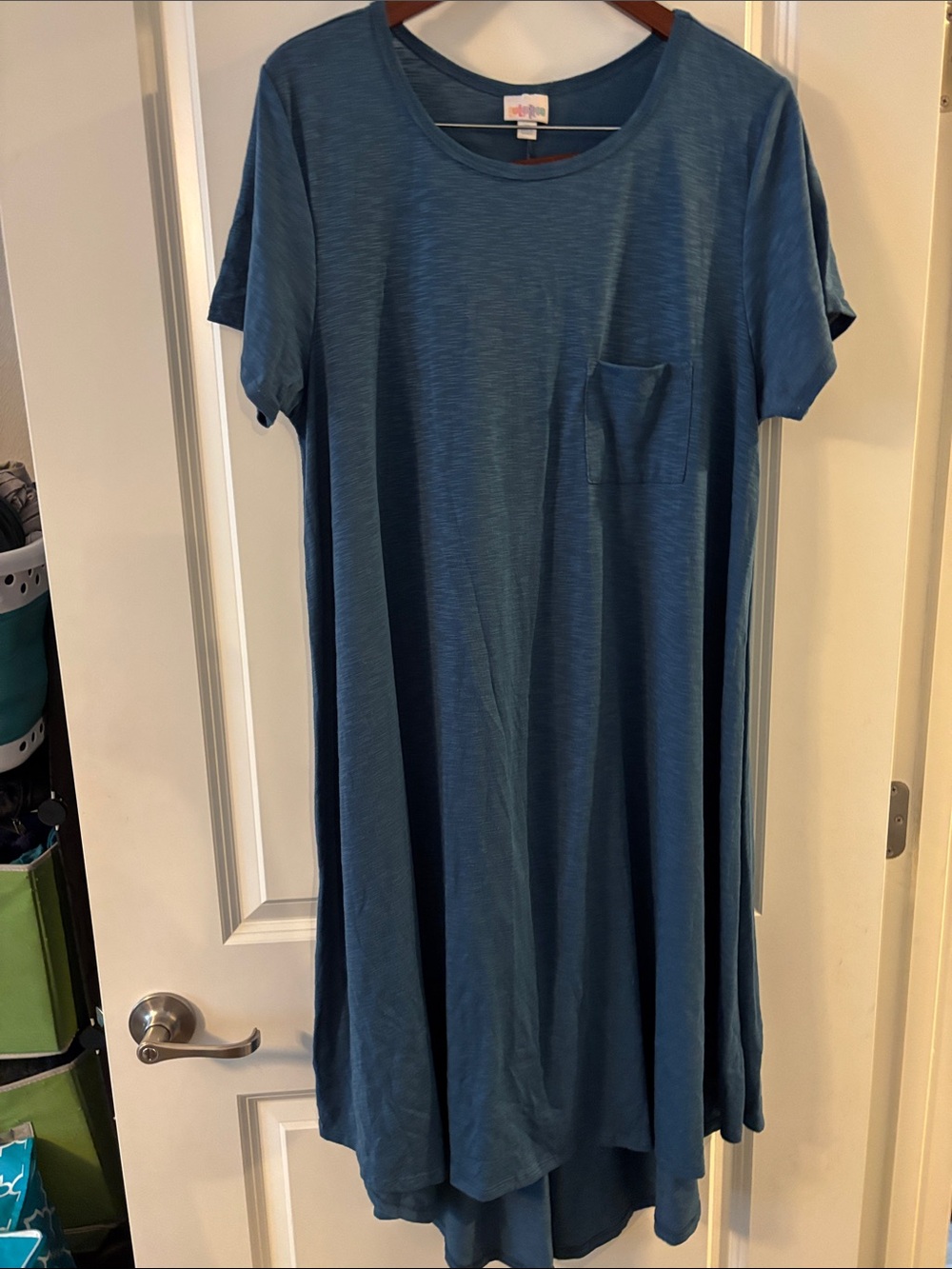 LuLaRoe Teal Blue Carly Dress